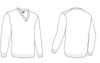  Pullover maglia maniche lunghe Adulto e Bambino Valento scollo V, bordi in costina tinta unita Office JEVAOFF 651VA1T E3Ssport.it Stampa RicamoE3Ssport  E3S
