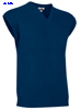  Gilet pullover maglia senza maniche Adulto Unisex Valento scollo V, bordi in costina tinta unita Staff JEVACHP 651VA3A E3Ssport.it Stampa RicamoE3Ssport  E3S