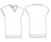  Gilet pullover maglia senza maniche Adulto Unisex Valento scollo V, bordi in costina tinta unita Staff JEVACHP 651VA3A E3Ssport.it Stampa RicamoE3Ssport  E3S