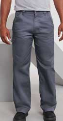 Pantalone lavoro leggero misto Uomo  Russel con tasche, tasconi, passanti, elastico in vita tinta unita 001M Adults Polycotton Twill Trousers 672JZ3A E3Ssport.it Stampa RicamoE3Ssport  E3S