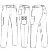  Pantalone lavoro pesante cotone Adulto Unisex Valento con tasche, tasconi, passanti, elastico in vita tinta unita Chispa CQVACHI 672VA10A E3Ssport.it Stampa RicamoE3Ssport  E3S