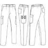 Pantalone lavoro leggero misto Adulto Unisex Valento con tasche, tasconi, passanti, elastico in vita tinta unita Caster PAVACAS 672VA1A E3Ssport.it Stampa RicamoE3Ssport  E3S