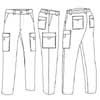  Pantalone lavoro pesante elasticizzato Adulto Unisex Valento con tasche, tasconi, passanti, elastico in vita tinta unita Chestnut PAVACHE 672VA22A E3Ssport.it Stampa RicamoE3Ssport  E3S