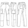  Pantalone lavoro pesante misto Adulto Unisex Valento con tasche, tasconi, passanti, elastico in vita con fascia antiscivolo, tinta unita Metier PAVAMET 672VA23A E3Ssport.it Stampa RicamoE3Ssport  E3S