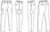  Pantalone lavoro pesante misto Adulto Unisex Valento con tasche, tasconi, passanti, elastico in vita tinta unita Pegaso PAVAPEG 672VA27A E3Ssport.it Stampa RicamoE3Ssport  E3S