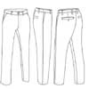  Pantalone elegante pesante elasticizzato Adulto Unisex Valento con tasche, passanti cintura tinta unita Martin PAVAMAR 672VA9A E3Ssport.it Stampa RicamoE3Ssport  E3S