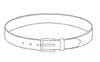  Cintura elegante classica in similpelle Adulto Unisex Valento regolabile con fibbia in metallo tinta unita Rudolf CNVARUD 673VA3U E3Ssport.it Stampa RicamoE3Ssport  E3S