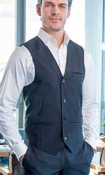  Gilet elegante Uomo  Karlowsky con tasche, bottoni, interno foderato tinta unita KBWM1 Mens Waistcoat Basic 676KW1A E3Ssport.it Stampa RicamoE3Ssport  E3S