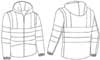  Parka giacca imbottita impermeabile, Alta visibilità Adulto Unisex Valento con tasche, con cappuccio con inserti e bande catarinfrangenti riflettenti alta visibilità Tornado CQVATOR 720VA9A E3Ssport.it Stampa RicamoE3Ssport  E3S