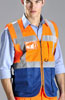  Giacca gilet smanicato, Alta visibilità Adulto Unisex Sottozero zip cerniera lunga, con tasche con inserti e bande catarinfrangenti riflettenti alta visibilità 7085 Gilet Laser 723SZ2A E3Ssport.it Stampa RicamoE3Ssport  E3S