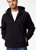  Giacca tecnica softshell 3 strati impermeabile antivento interno pile Adulto Unisex Black Spider con cappuccio, tasche, taschino, polsi con velcro etichetta strappabile, tinta unita BS552 Storm 724BS1A E3Ssport.it Stampa RicamoE3Ssport  E3S