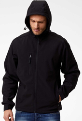 Giacca softshell cappuccio Black Spider BS552 Storm 724BS1A