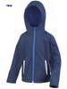  Giacca tecnica Soft Shell Bambino Unisex Result con cappuccio, con tasche con inserti, tipping catarinfrangente R224Y Young R224J Junior Hooded Soft Shell Jacket 724RT1B E3Ssport.it Stampa RicamoE3Ssport  E3S