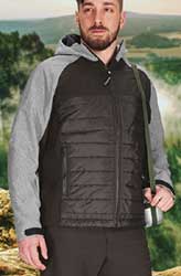  Giacca imbottita trapuntata impermeabile + softshell 3 strati interno pile Adulto Unisex Valento con tasche, taschini, polsi con velcro, cappuccio con inserti Bering CQVABER 724VA11A E3Ssport.it Stampa RicamoE3Ssport  E3S