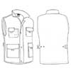  Giacca gilet imbottita interno pile Adulto Unisex Valento con tasche con zip posteriore per personalizzazione, tinta unita Truman CHVATRU 727VA3A E3Ssport.it Stampa RicamoE3Ssport  E3S
