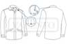  Giacca imbottita impermeabile Adulto Unisex Valento con tasche, taschini, polsi con velcro, cappuccio con zip posteriore per personalizzazione, tinta unita Manitoba PKVAMAN 747VA3A E3Ssport.it Stampa RicamoE3Ssport  E3S