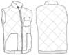  Giacca gilet imbottito trapuntato husky Adulto Unisex Valento senza maniche, con tasche e zip lunga intera tinta unita Worker CHVAWOR 748VA11A E3Ssport.it Stampa RicamoE3Ssport  E3S