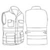  Giacca gilet smanicato, Alta visibilità, imbottito Adulto Unisex Valento zip cerniera lunga, con tasche con inserti e bande catarinfrangenti riflettenti alta visibilità Bergen CHVABER Anchorage CHVAANC 748VA12A E3Ssport.it Stampa RicamoE3Ssport  E3S