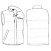  Giacca gilet imbottita impermeabile Adulto Unisex Valento senza maniche, zip coperta con velcro, tasche tinta unita Arctic CHVAWAR 748VA1A E3Ssport.it Stampa RicamoE3Ssport  E3S