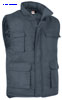 immagine aggiuntiva 5- Giacca gilet imbottita Adulto Unisex Valento senza maniche, zip coperta con velcro, multitasche tinta unita Printer CHVAPRI 748VA3A E3Ssport.it Stampa RicamoE3Ssport  E3S