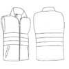  Giacca gilet smanicato Alta visibilità imbottito impermeabile Adulto Unisex Valento zip cerniera lunga, con tasche con inserti e bande catarinfrangenti riflettenti alta visibilità Highway CHVAHIG 748VA5A E3Ssport.it Stampa RicamoE3Ssport  E3S