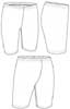 Legging Pantaloncino lungo sportivo elasticizzato calzamaglia Donna Valento elastico in vita, tasca interna tinta unita Action MAVAACT 784VA1D E3Ssport.it Stampa RicamoE3Ssport  E3S