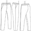  Pantalone cuoco Adulto Unisex Valento elastico in vita, con tasche pied de poule o gessato Sirloin PAVASIR 804VA6A E3Ssport.it Stampa RicamoE3Ssport  E3S