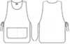  Pettorina lavoro leggera mista, senza maniche Adulto Unisex Valento con tasca, laccetti laterali tinta unita Pintxo PTVAPIN 52x82 805VA13A E3Ssport.it Stampa RicamoE3Ssport  E3S