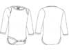  Tutina body baby maniche lunghe Neonato Unisex Valento girocollo con incrocio spalle, apertura fondo con bottoni a pressione tinta unita Piccolo BDVAPIC 810VA4Y E3Ssport.it Stampa RicamoE3Ssport  E3S