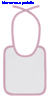  Bavaglino baby doppio strato Neonato Unisex Valento con fettucce da legare e bordo cucito bicolore, personalizzabile con stampa o ricamo Tender BAVATEN 19x22 cm 823VA2Y E3Ssport.it Stampa RicamoE3Ssport  E3S