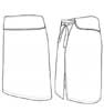  Grembiule lungo vita intera aperto dietro, falda barista misto Adulto Unisex Valento con lacci in vita, senza tasche con inserti Sauvignon DEVASAU - 60x100 826VA6A E3Ssport.it Stampa RicamoE3Ssport  E3S