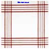  strofinaccio Valento con asola e orlo cucito tinta unita con righe a contrasto Tartar PLVATAR 45x45 827VA4U E3Ssport.it Stampa RicamoE3Ssport  E3S
