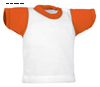 immagine aggiuntiva 1- Mini T-Shirt maglietta maniche corte poliestere Valento girocollo con cuciture laterali bicolore, stampabile in sublimazione Minicamiseta CAVAMIN 871VA1U E3Ssport.it Stampa RicamoE3Ssport  E3S