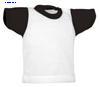immagine aggiuntiva 5- Mini T-Shirt maglietta maniche corte poliestere Valento girocollo con cuciture laterali bicolore, stampabile in sublimazione Minicamiseta CAVAMIN 871VA1U E3Ssport.it Stampa RicamoE3Ssport  E3S