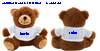 immagine aggiuntiva 1- Animaletti peluches poliestere riciclato DL con maglietta in poliestere riciclato tinta unita 150 mm 875DL5G E3Ssport.it Stampa RicamoE3Ssport  E3S