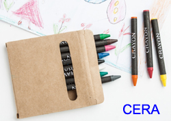Pastelli cera colorati Confezione 12 876DL9G personalizzate