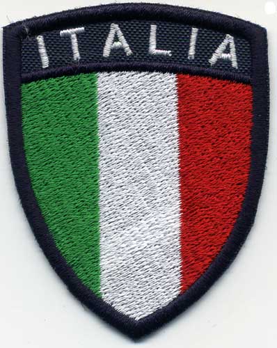 Ricamo classico E3Ssport stemma da cucire <b>Made in Italy</b> dimensione  5,3x6,8 cm 910ES3U  Stampa Ricamo