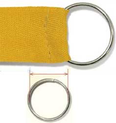  accessorio x nastro RN passante tondo, ad anello in metallo 25 mm 919RN18U E3Ssport.it Stampa RicamoE3Ssport  E3S