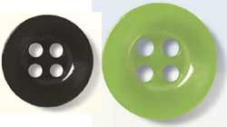  bottone RN plastica 4 fori, bordo piatto tinta unita LIN.14 9 mm /LIN.18 11,4 mm 921RN4U E3Ssport.it Stampa RicamoE3Ssport  E3S