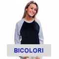 t-shirt maglietta bicolore