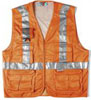 Gilet leggero alta visibilità con bande rifrangenti