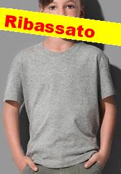  Maglietta T-Shirt Organica Ecosostenibile maniche corte Bambino Unisex Stedman girocollo, busto tubolare tinta unita ST2220 Classic-T Organic Crew Neck 600SD8B E3Ssport.it Stampa RicamoE3Ssport  E3S