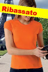 Maglietta aderente donna maniche corte Valento Paris CAVAPAR adulto 600VA2D