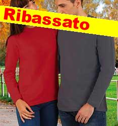  Maglietta T-Shirt maniche lunghe Adulto Unisex Valento girocollo, busto tubolare tinta unita Tiger CAVATLR 602VA3A E3Ssport.it Stampa RicamoE3Ssport  E3S