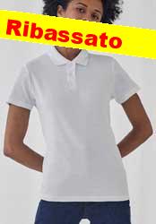 Polo Maglietta B&C CPWI11 ID001 Women manica corta donna 610BC3D