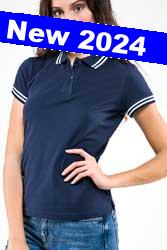 Polo rigata SottoZero unisex uomo manica corta 610SZ5D