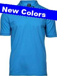  Polo maglietta manica corta Uomo  Tee Jays 3 bottoni, elasticizzata TJ1405 610TJ1A E3Ssport.it Stampa RicamoE3Ssport  E3S