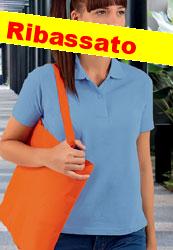  Polo manica corta pesante Donna Valento 2 bottoni, collo polo, polsini in costina, spacchetti laterali tinta unita Valley POVATOM 610VA2D E3Ssport.it Stampa RicamoE3Ssport  E3S