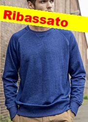 Felpa leggera cotone organico JN JN8022 girocollo uomo unisex 625JN1A