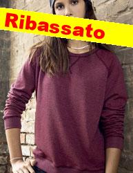 Felpa donna leggera cotone organico JN JN8021 girocollo 625JN1D